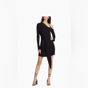 Black One-Shoulder Cut Out Dress NWT